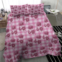 Pink Palaka Hawaii Bedding Set Hawaiian Lehua Blossoms LT05 - Polynesian Pride
