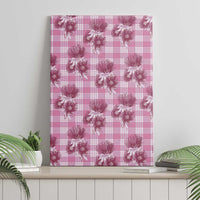 Pink Palaka Hawaii Canvas Wall Art Hawaiian Lehua Blossoms LT05 - Polynesian Pride