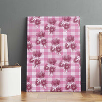 Pink Palaka Hawaii Canvas Wall Art Hawaiian Lehua Blossoms LT05 - Polynesian Pride