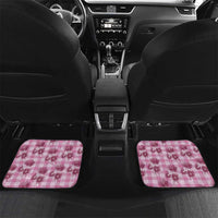 Pink Palaka Hawaii Car Mats Hawaiian Lehua Blossoms LT05 Set 2pcs - Back Pink - Polynesian Pride