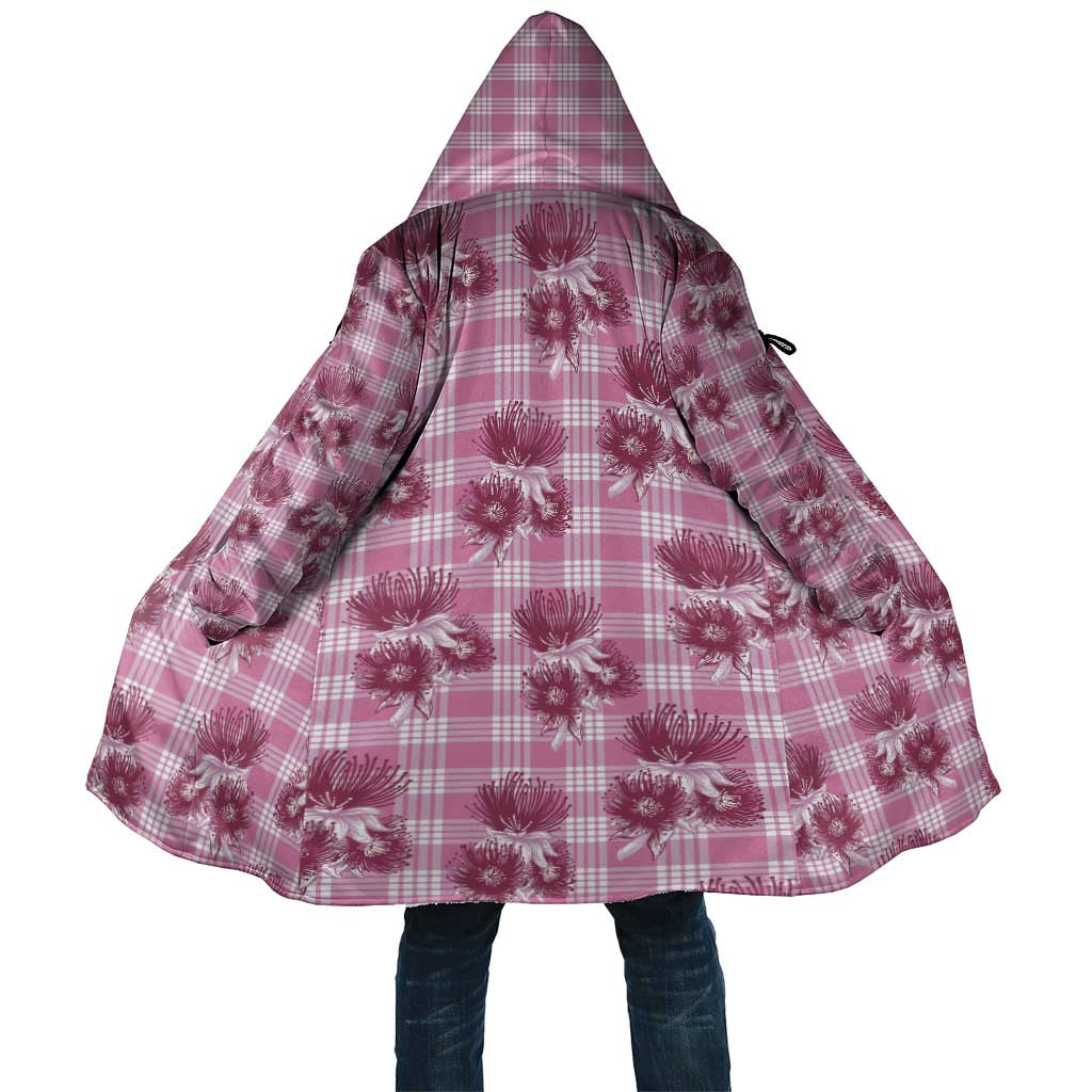 Pink Palaka Hawaii Cloak Hawaiian Lehua Blossoms LT05 Unisex Pink - Polynesian Pride