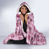 Pink Palaka Hawaii Hooded Blanket Hawaiian Lehua Blossoms LT05 - Polynesian Pride