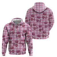 Pink Palaka Hawaii Hoodie Hawaiian Lehua Blossoms LT05 - Polynesian Pride