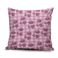 Pink Palaka Hawaii Pillow Cover Hawaiian Lehua Blossoms LT05 Pink - Polynesian Pride