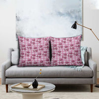 Pink Palaka Hawaii Pillow Cover Hawaiian Lehua Blossoms LT05 - Polynesian Pride