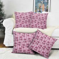 Pink Palaka Hawaii Pillow Cover Hawaiian Lehua Blossoms LT05 - Polynesian Pride