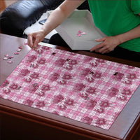 Pink Palaka Hawaii Puzzle Hawaiian Lehua Blossoms