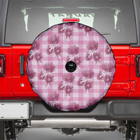 Pink Palaka Hawaii Spare Tire Cover Hawaiian Lehua Blossoms LT05 - Polynesian Pride