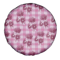 Pink Palaka Hawaii Spare Tire Cover Hawaiian Lehua Blossoms LT05 - Polynesian Pride