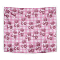 Pink Palaka Hawaii Tapestry Hawaiian Lehua Blossoms LT05 - Polynesian Pride