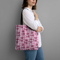Pink Palaka Hawaii Tote Bag Hawaiian Lehua Blossoms LT05 - Polynesian Pride
