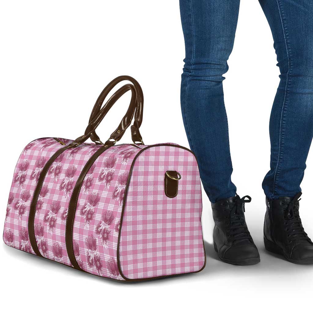 Pink Palaka Hawaii Travel Bag Hawaiian Lehua Blossoms LT05 - Polynesian Pride