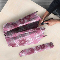 Pink Palaka Hawaii Umbrella Hawaiian Lehua Blossoms LT05 - Polynesian Pride