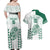 Custom Hawaii Football Couples Matching Off Shoulder Maxi Dress and Hawaiian Shirt Rainbow Warriors Kakau Pattern LT05 - Polynesian Pride