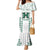 Custom Hawaii Football Family Matching Mermaid Dress and Hawaiian Shirt Rainbow Warriors Kakau Pattern LT05 Mom's Dress White - Polynesian Pride