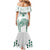 Custom Hawaii Football Family Matching Mermaid Dress and Hawaiian Shirt Rainbow Warriors Kakau Pattern LT05 - Polynesian Pride