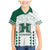 Custom Hawaii Football Family Matching Mermaid Dress and Hawaiian Shirt Rainbow Warriors Kakau Pattern LT05 Son's Shirt White - Polynesian Pride