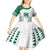 Custom Hawaii Football Kid Short Sleeve Dress Rainbow Warriors Kakau Pattern LT05 - Polynesian Pride