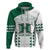 Custom Hawaii Football Zip Hoodie Rainbow Warriors Kakau Pattern LT05 Zip Hoodie White - Polynesian Pride