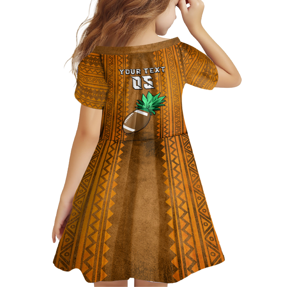 Custom Hawaii Honolulu Football Bowl Family Matching Off Shoulder Long Sleeve Dress and Hawaiian Shirt Simple Style LT05 - Polynesian Pride