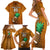 Custom Hawaii Honolulu Football Bowl Family Matching Short Sleeve Bodycon Dress and Hawaiian Shirt Simple Style LT05 - Polynesian Pride