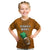 Custom Hawaii Honolulu Football Bowl Kid T Shirt Simple Style LT05 Brown - Polynesian Pride