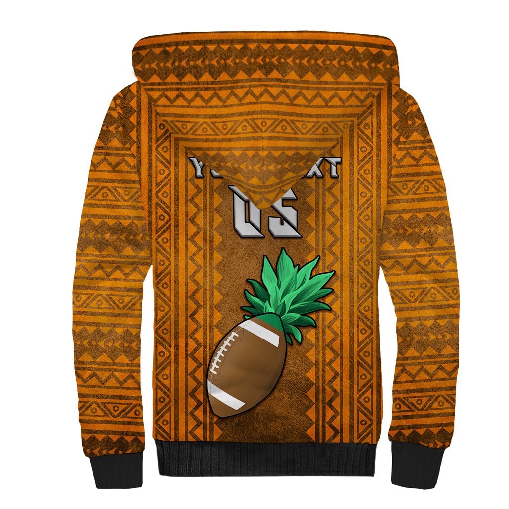 Custom Hawaii Honolulu Football Bowl Sherpa Hoodie Simple Style LT05 - Polynesian Pride