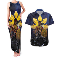 Philippines The First Hero Couples Matching Tank Maxi Dress and Hawaiian Shirt Lapu Lapu Know Your Roots