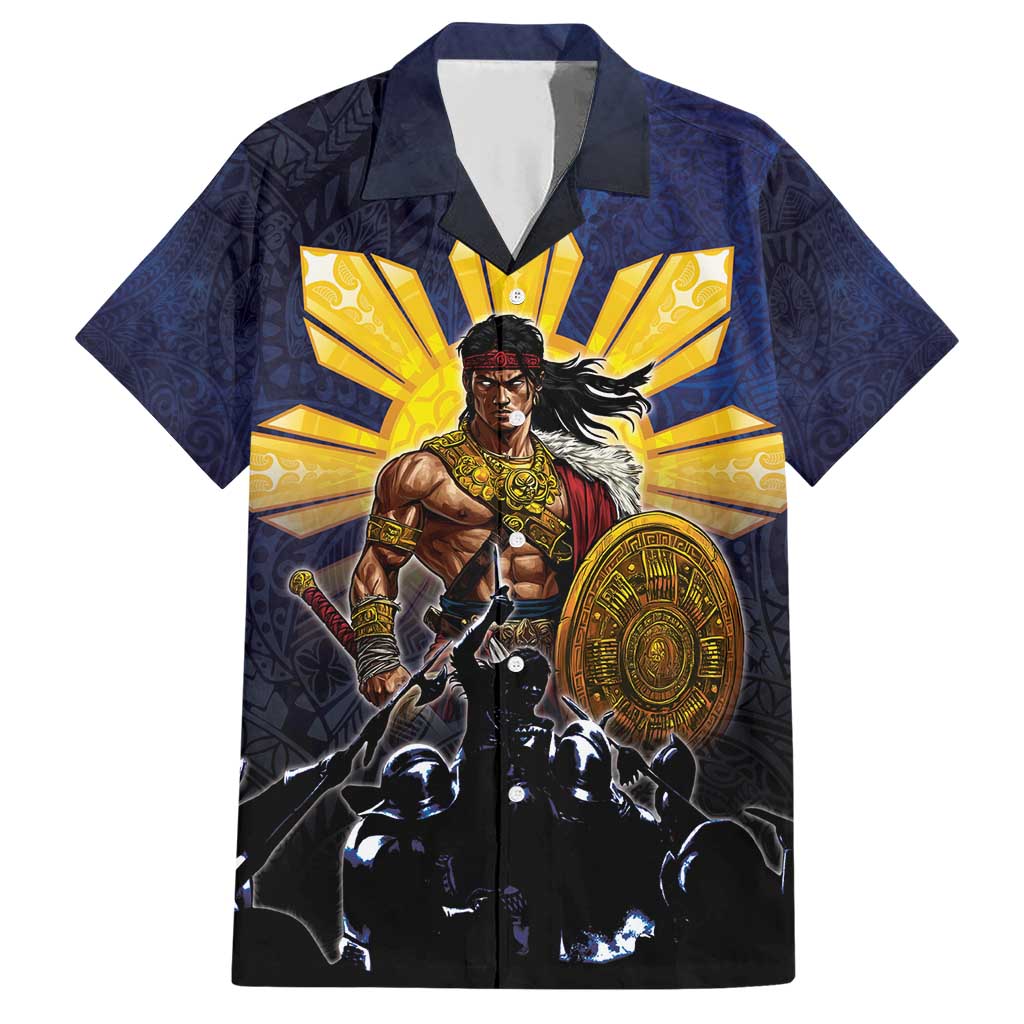 Philippines The First Hero Family Matching Short Sleeve Bodycon Dress and Hawaiian Shirt Lapu Lapu Know Your Roots