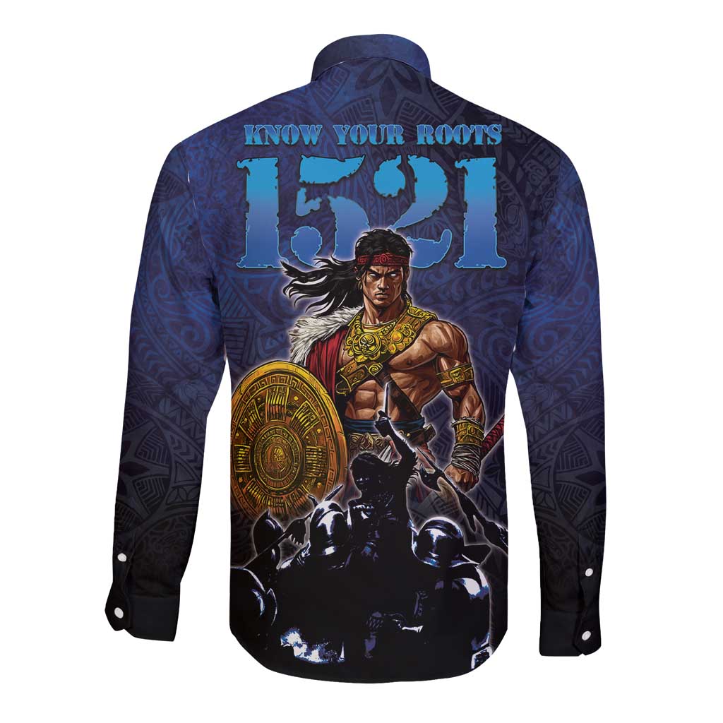 Philippines The First Hero Long Sleeve Button Shirt Lapu Lapu Know Your Roots
