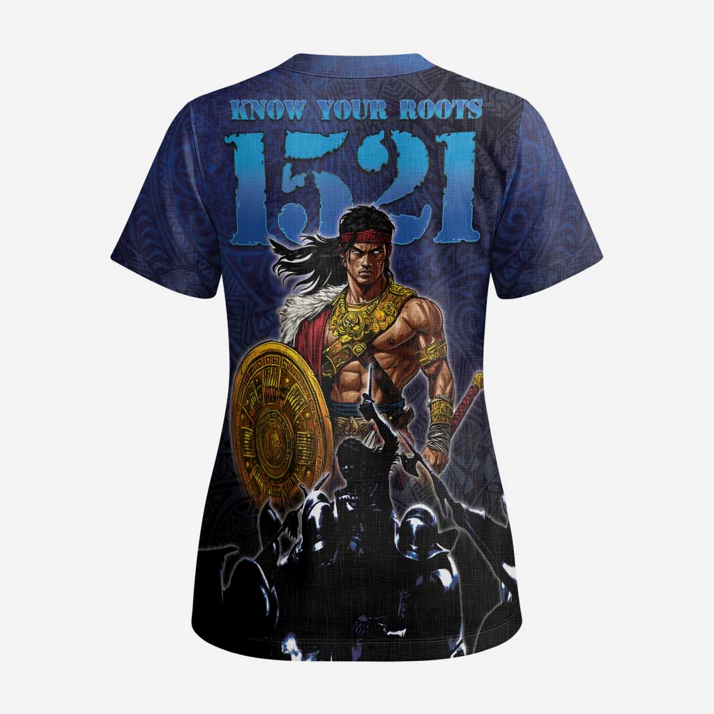 Philippines The First Hero Scrub Top Lapu Lapu Know Your Roots - Polynesian Pride