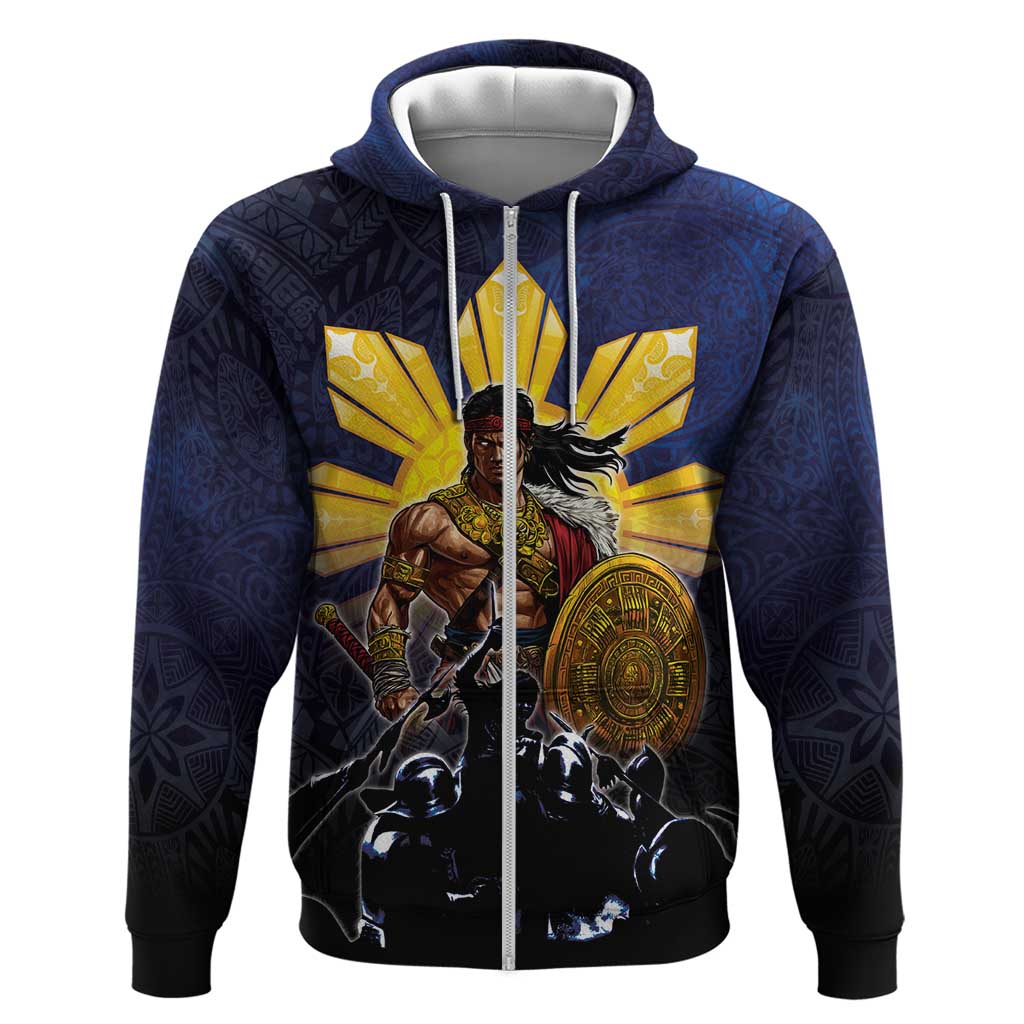 Philippines The First Hero Zip Hoodie Lapu Lapu Know Your Roots