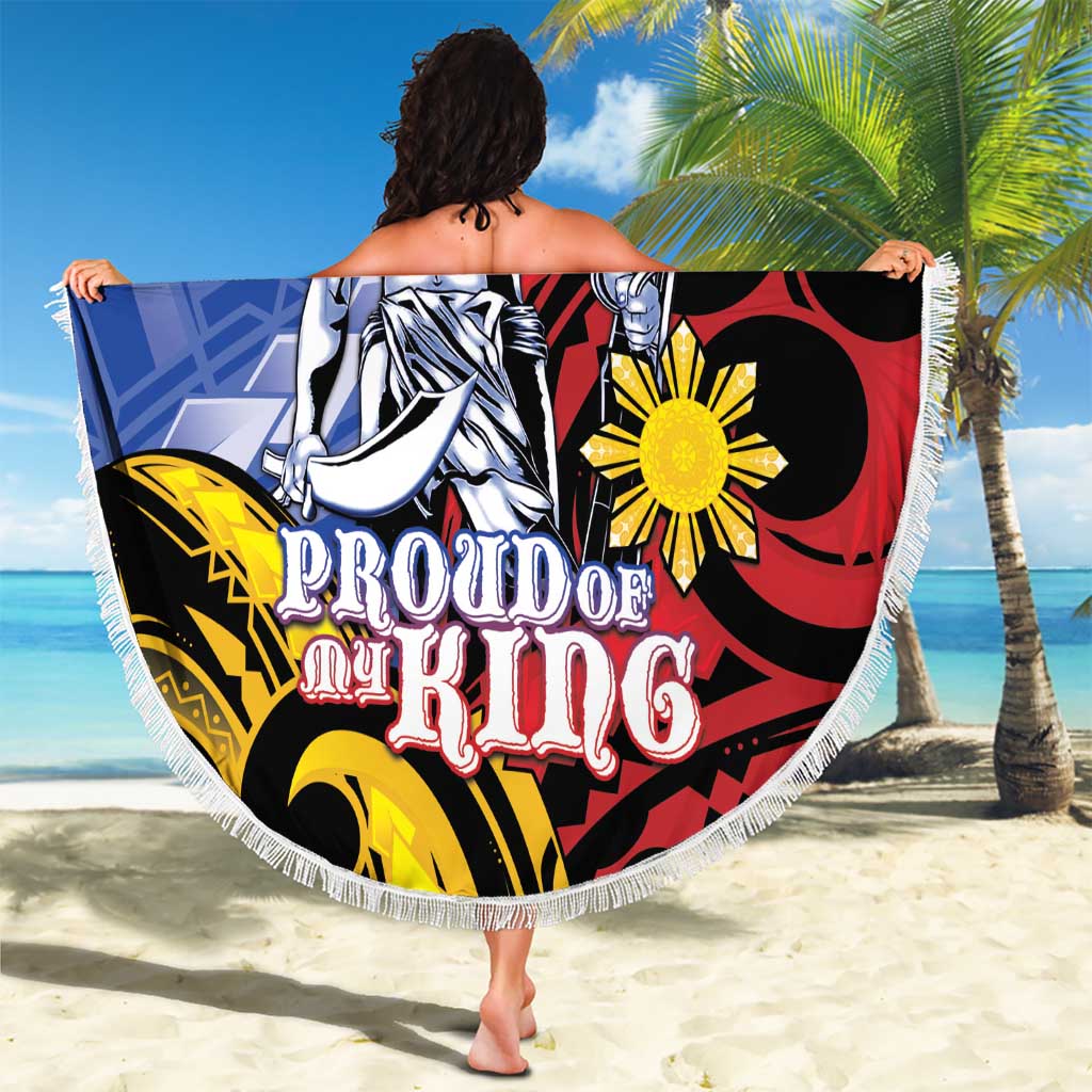 Philippines Lapu-Lapu Beach Blanket Proud Of My King