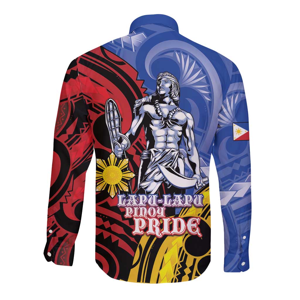 Philippines Lapu-Lapu Long Sleeve Button Shirt Proud Of My King