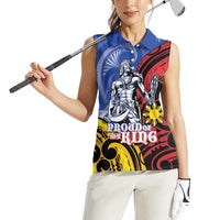 Philippines Lapu-Lapu Women Sleeveless Polo Shirt Proud Of My King LT05 - Polynesian Pride