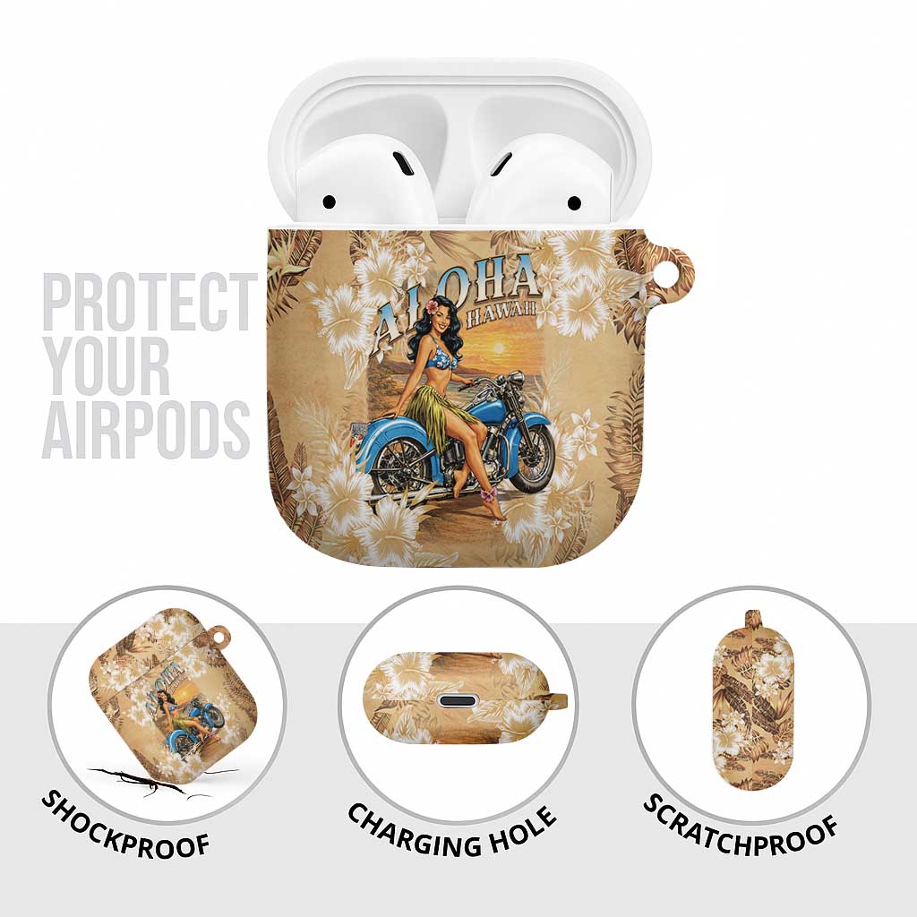 Aloha Hawaii Biker AirPods Case Ride To Paradise LT05 - Polynesian Pride