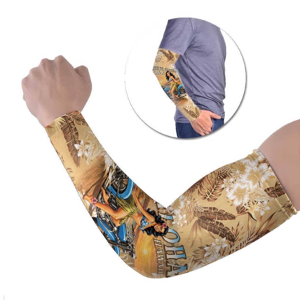 Aloha Hawaii Biker Arm Sleeves Ride To Paradise