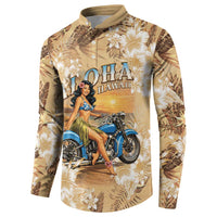 Aloha Hawaii Biker Button Sweatshirt Ride To Paradise LT05 - Polynesian Pride