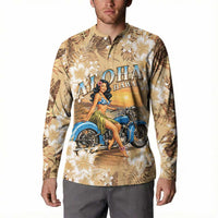 Aloha Hawaii Biker Button Sweatshirt Ride To Paradise LT05 - Polynesian Pride