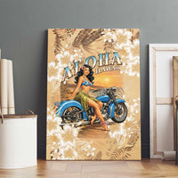 Aloha Hawaii Biker Canvas Wall Art Ride To Paradise LT05 - Polynesian Pride