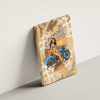 Aloha Hawaii Biker Canvas Wall Art Ride To Paradise LT05 - Polynesian Pride