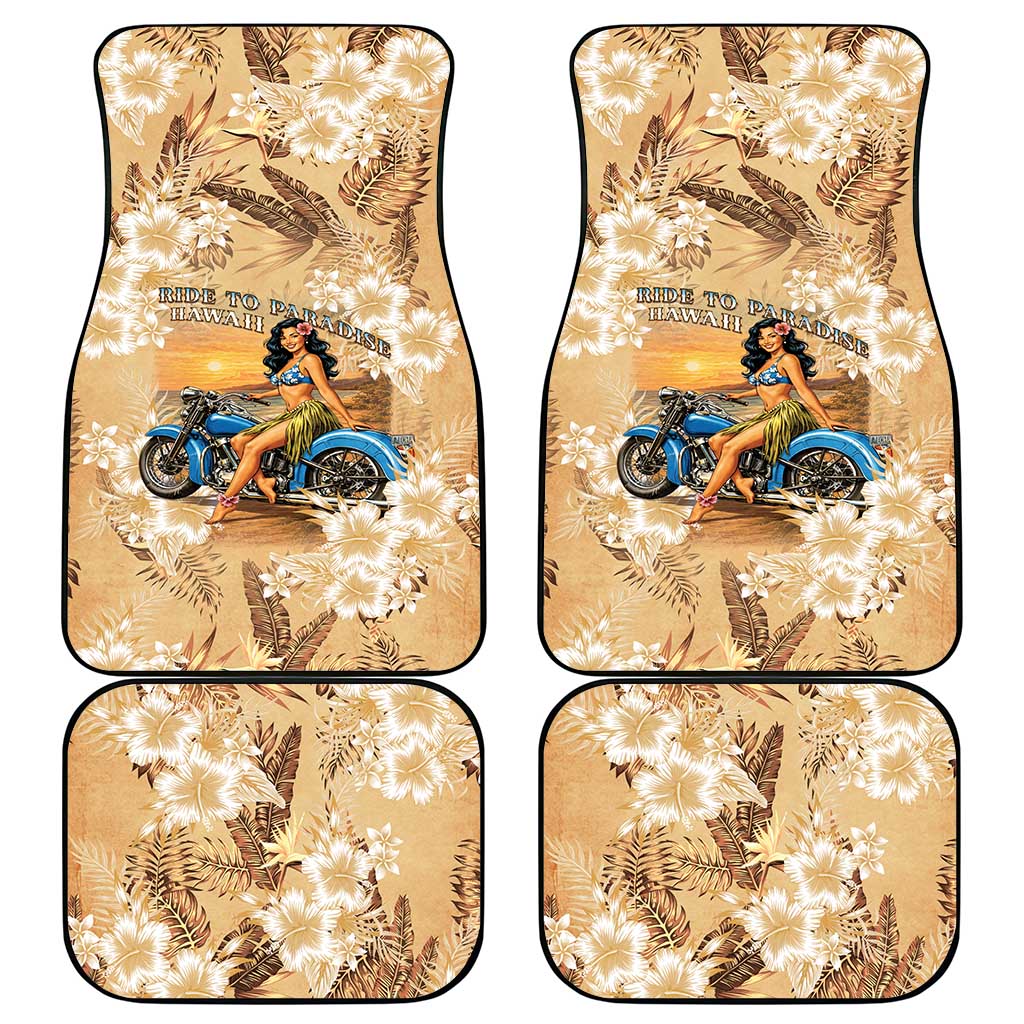 Aloha Hawaii Biker Car Mats Ride To Paradise LT05 - Polynesian Pride
