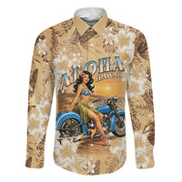 Aloha Hawaii Biker Family Matching Tank Maxi Dress and Hawaiian Shirt Ride To Paradise