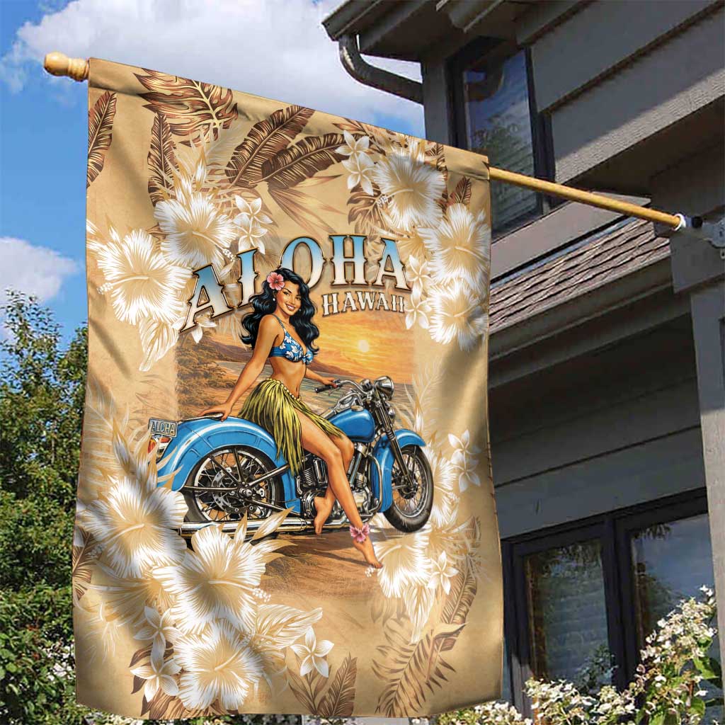 Aloha Hawaii Biker Garden Flag Ride To Paradise LT05 - Polynesian Pride