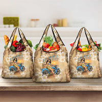 Aloha Hawaii Biker Grocery Bag Ride To Paradise LT05 3-pack One Size Beige - Polynesian Pride