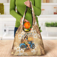 Aloha Hawaii Biker Grocery Bag Ride To Paradise LT05 - Polynesian Pride
