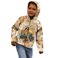 Aloha Hawaii Biker Kid Hoodie Ride To Paradise LT05 - Polynesian Pride