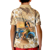 Aloha Hawaii Biker Kid Polo Shirt Ride To Paradise LT05 - Polynesian Pride