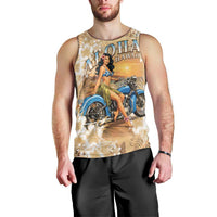 Aloha Hawaii Biker Men Tank Top Ride To Paradise LT05 - Polynesian Pride