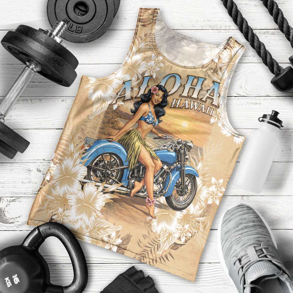 Aloha Hawaii Biker Men Tank Top Ride To Paradise LT05 - Polynesian Pride
